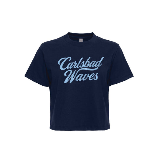 Carlsbad Waves Ladies Script Boxy Tee