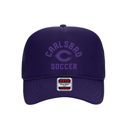 Carlsbad High Soccer (1213016) Purple Trucker