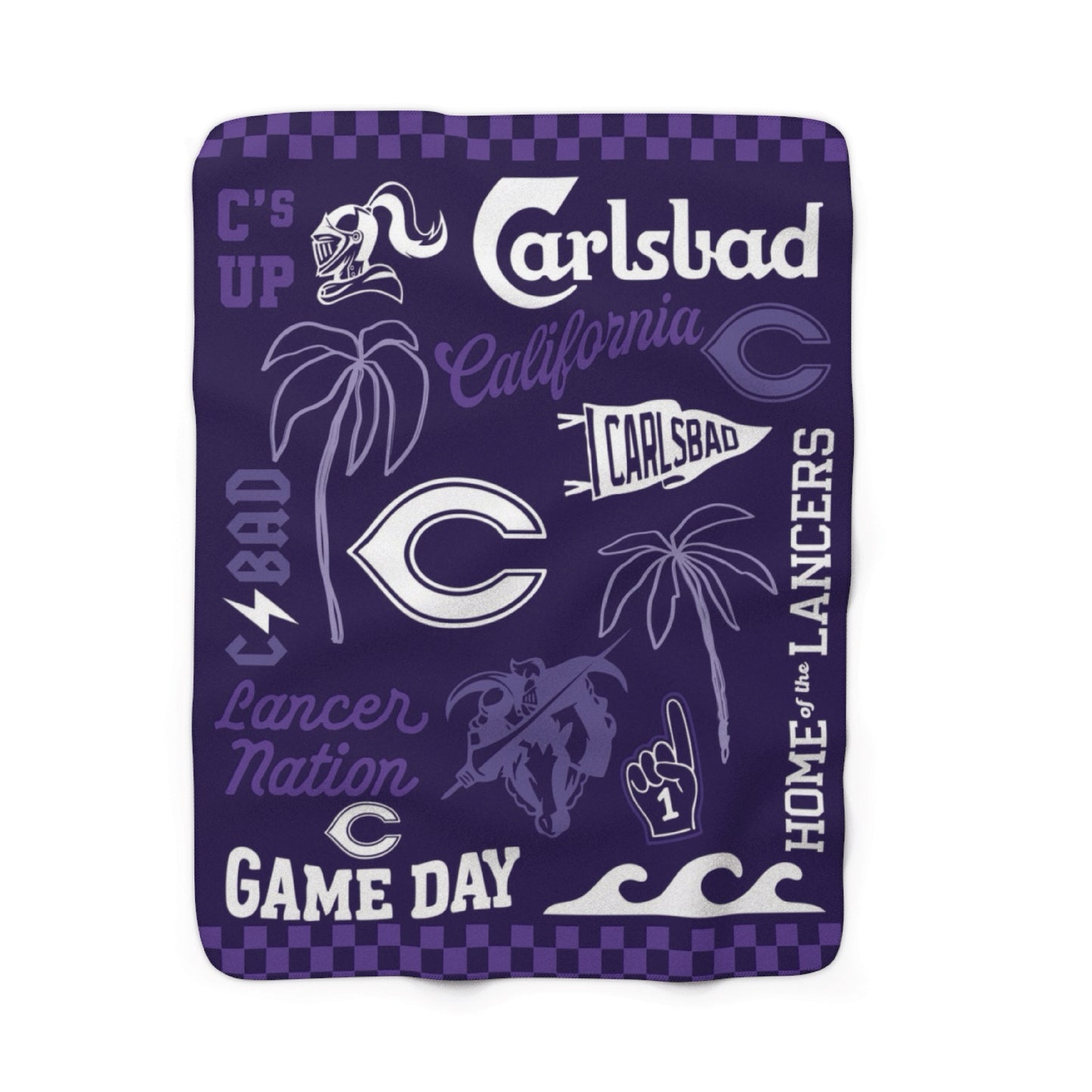 Carlsbad High Soccer (1213015) Sherpa Blanket