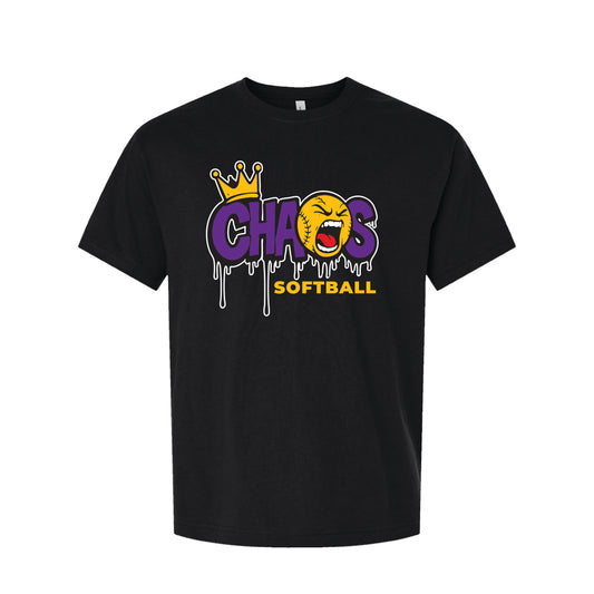 Chaos Softball Unisex Tee - Black