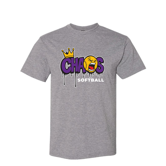 Chaos Softball Unisex Tee - Sport Grey