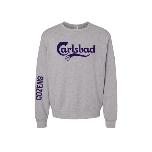 Carlsbad High Soccer Fleece Crewneck- Carlsberg (Sport Grey)