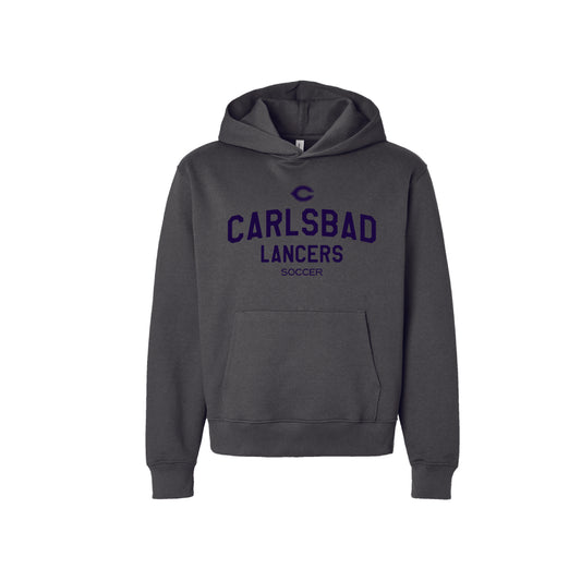 Carlsbad High MENS Soccer Heavyweight Hoodie Classic (Dark Grey)