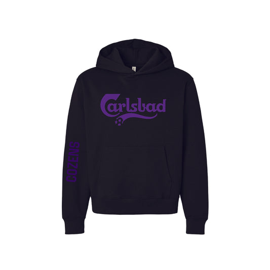 Carlsbad High Soccer Heavyweight Hoodie- Carlsberg (Black)