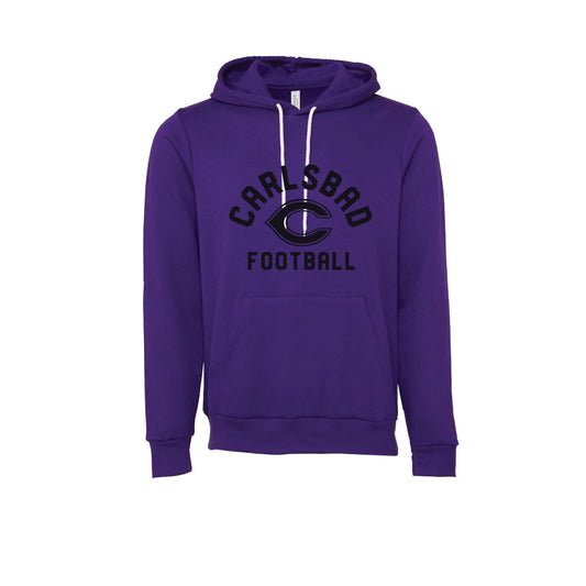 Carlsbad High- Unisex Carlsbad Football Hoodie (Purple)