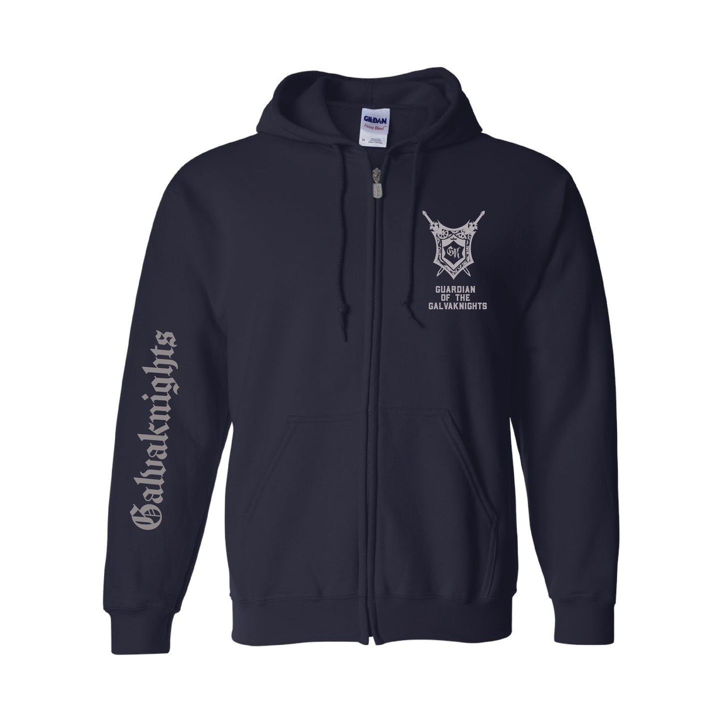 Galvaknights -Unisex Zip Hoodie (Navy)
