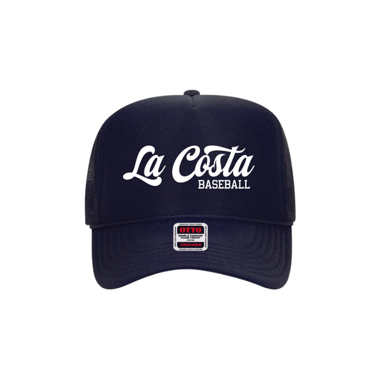 La Costa Baseball LCYO - Navy Script Trucker Hat