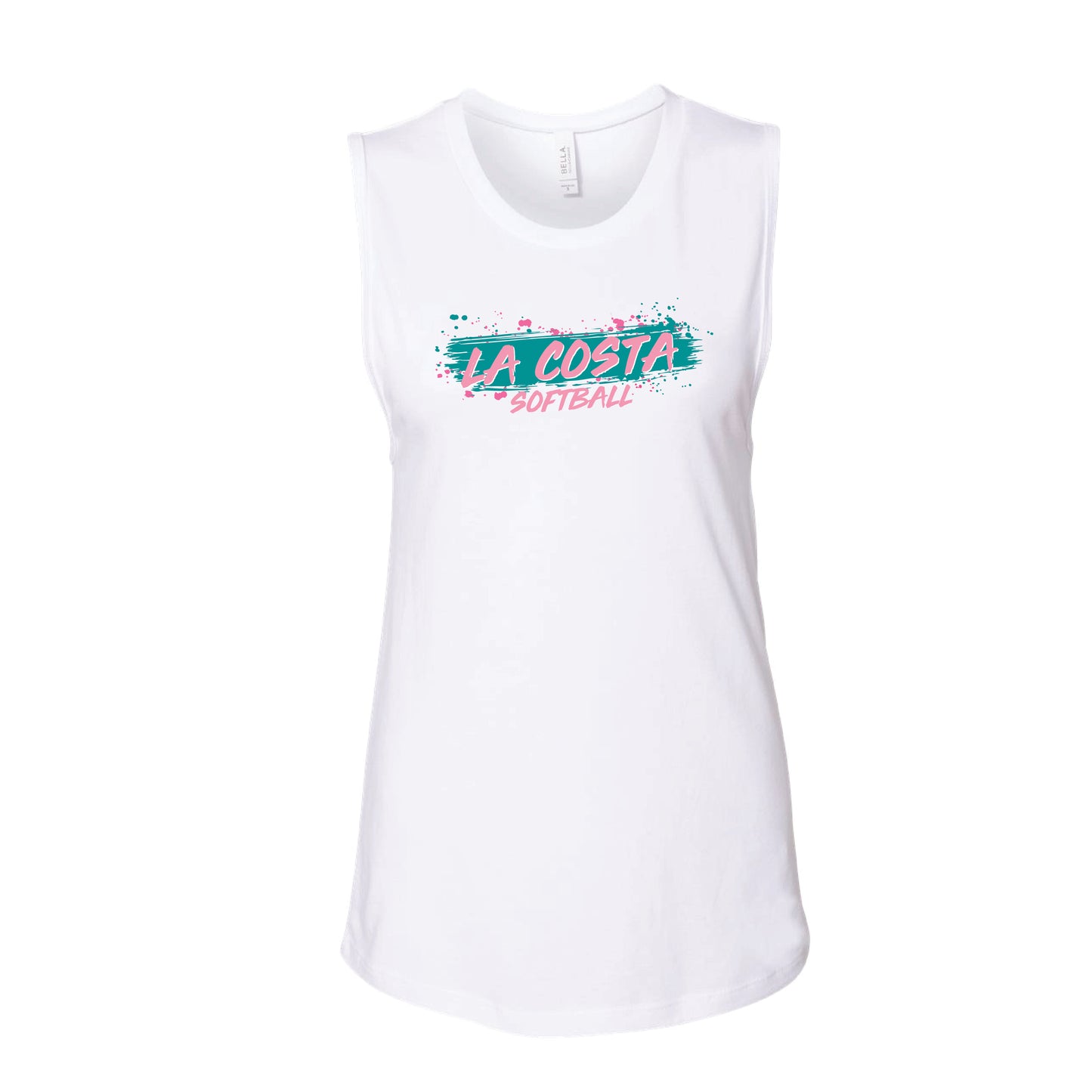 La Costa Ladies Muscle Jersey Tank (White)