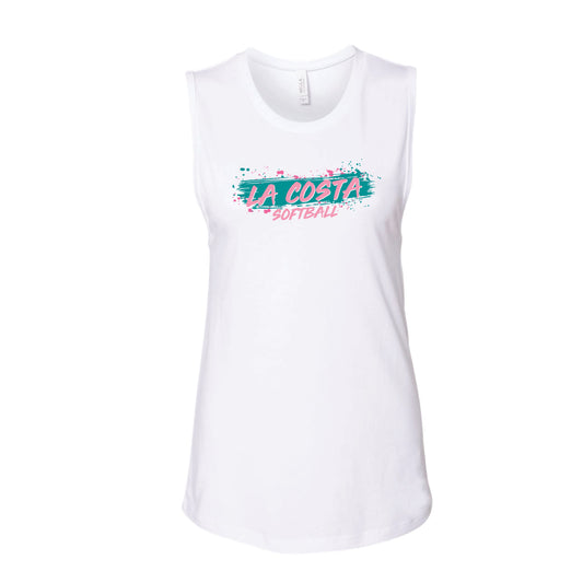 La Costa Ladies Muscle Jersey Tank (White)
