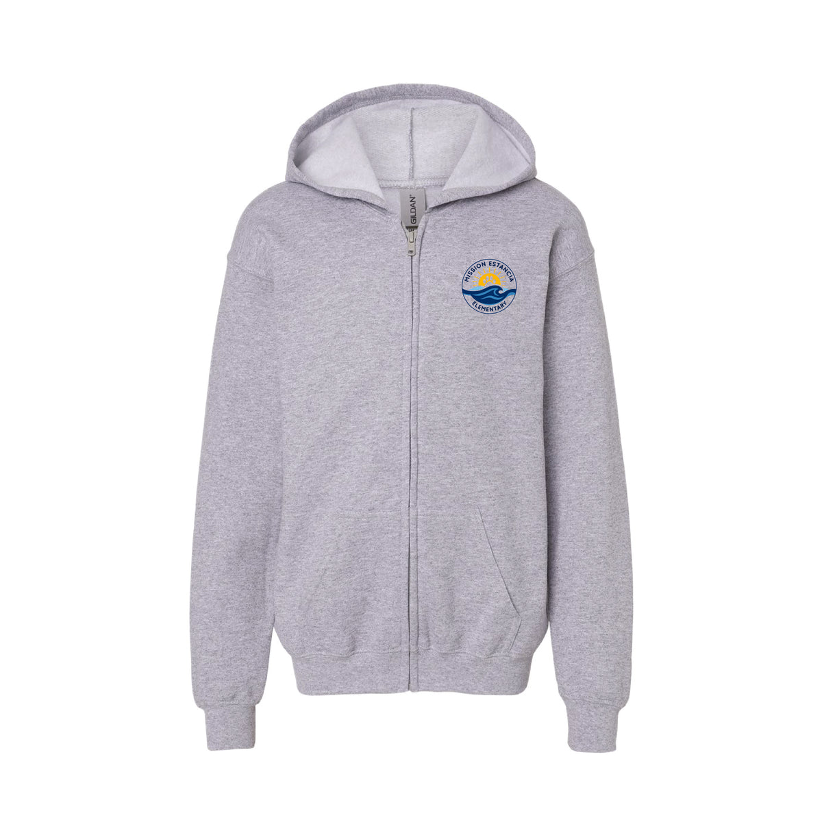 Mission Estancia Elementary Spiritwear 2026 Heavyweight ZIp Hoodie (Sport Grey)