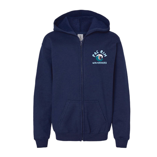 Pac Rim Spiritwear Waverider  Zip Hoodie - Navy