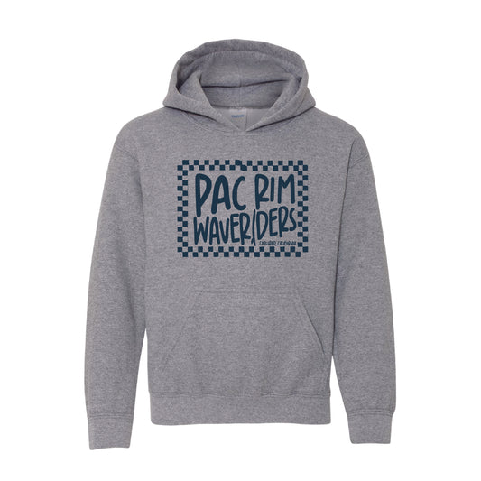 Pac Rim Spiritwear Surf Check Hoodie- Graphite Heather