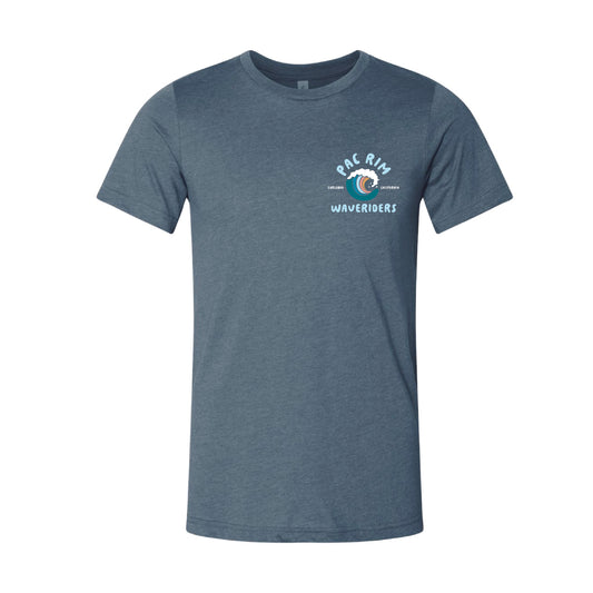 Pac Rim Spiritwear Waverider Unisex Tee- Heather Slate