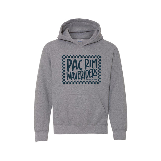Pac Rim Spiritwear Surf Check Hoodie- Graphite Heather
