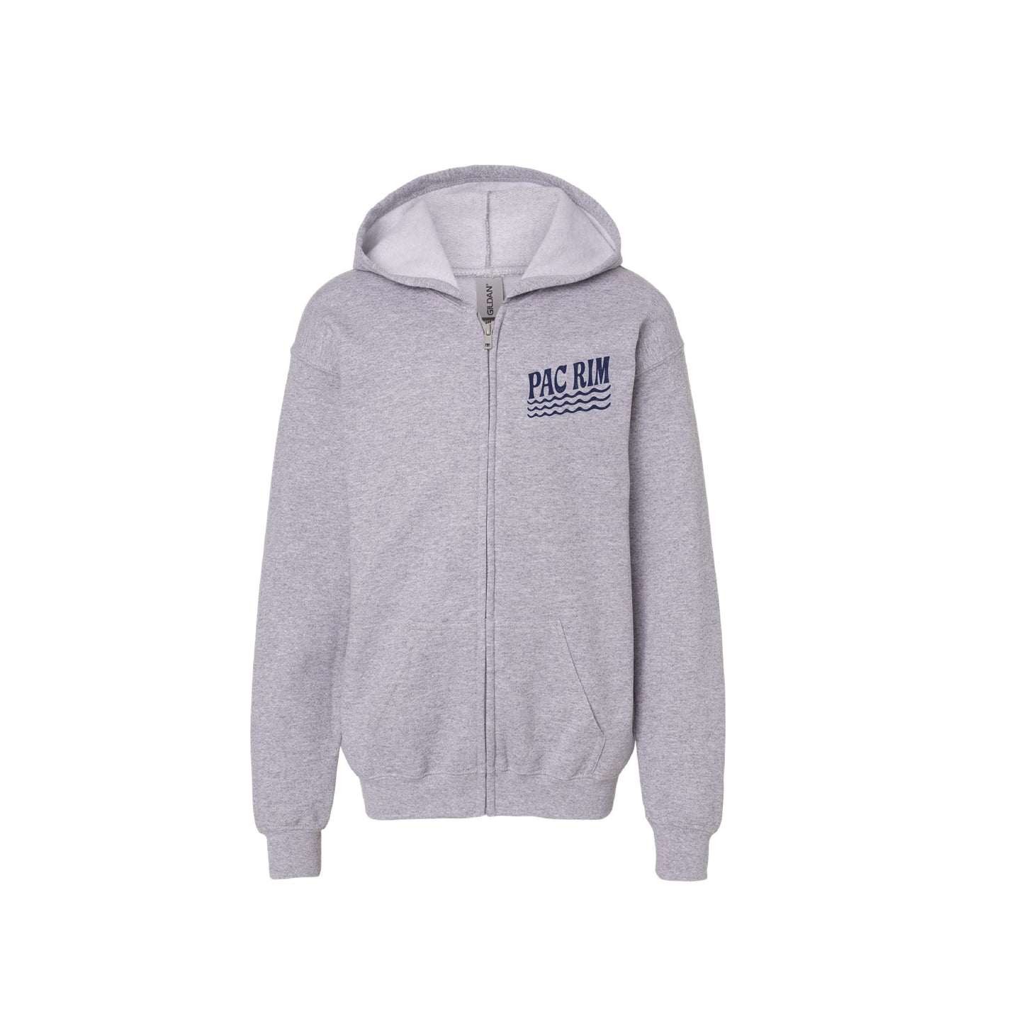 Pac Rim Spiritwear Waves Zip Hoodie (Sport Grey)