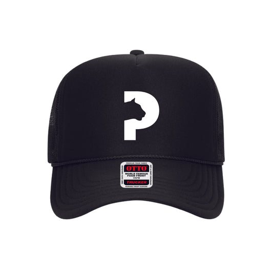 Poinsettia Elementary Trucker Hat- Black