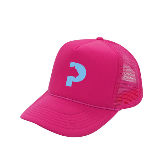 Poinsettia Elementary Trucker Hat- Pink
