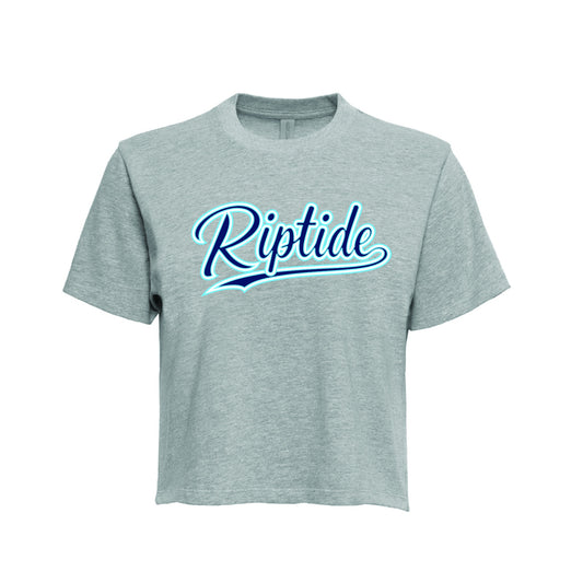 Riptide LCYO Lewis grey ladies boxy tee Riptide Classic Aqua