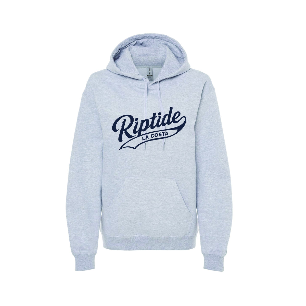 Riptide Lewis gray script hoodie