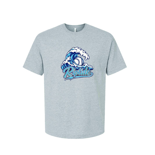 Riptide Lewis gray wave tee