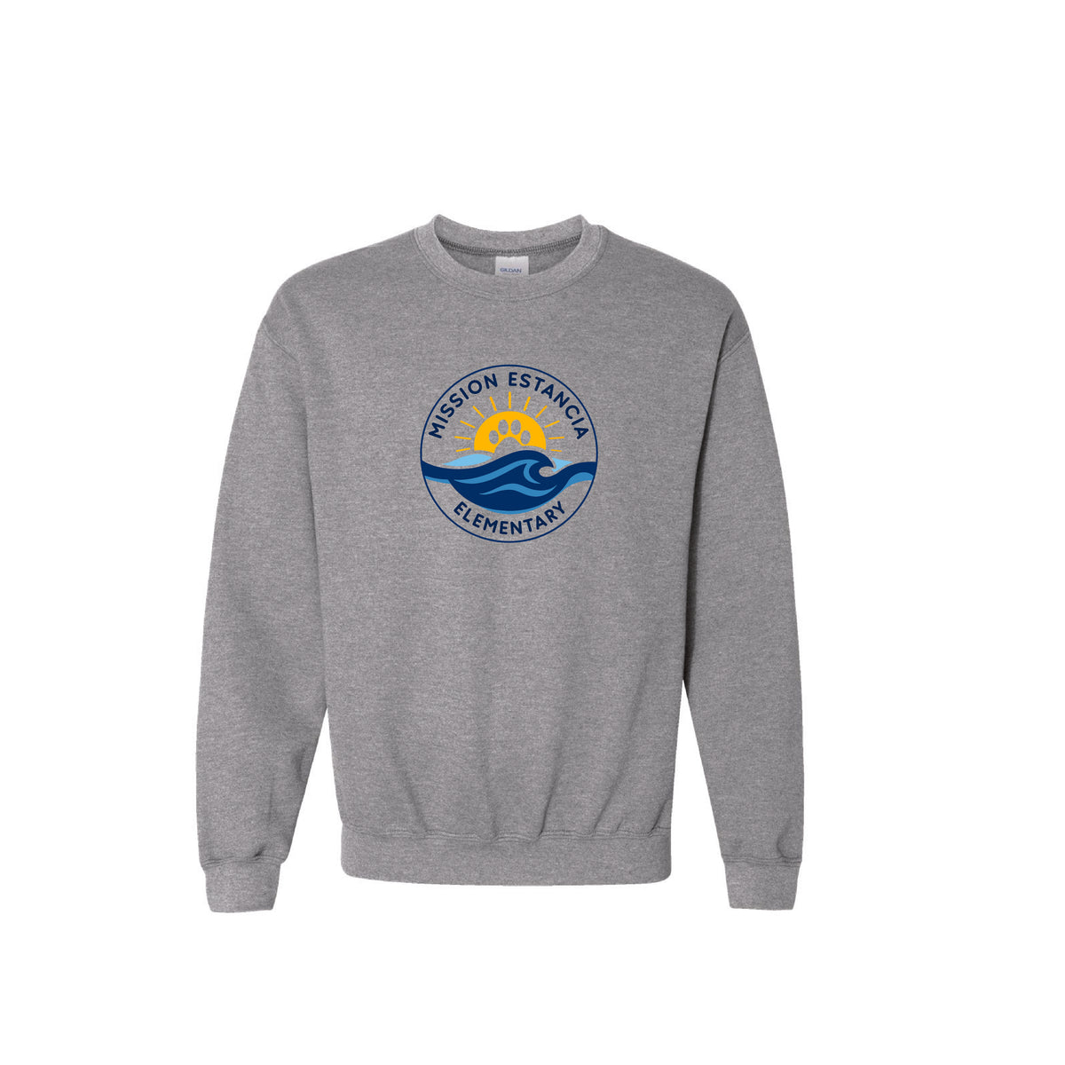 Mission Estancia Elementary Spiritwear 2026 Heavyweight Crewneck (Sport Grey)