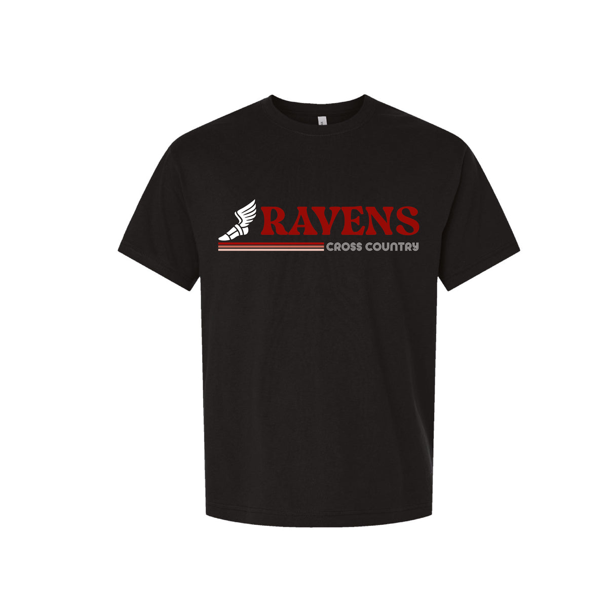 CCA Cross Country -CCAXC Unisex Heavyweight Tee (Black)