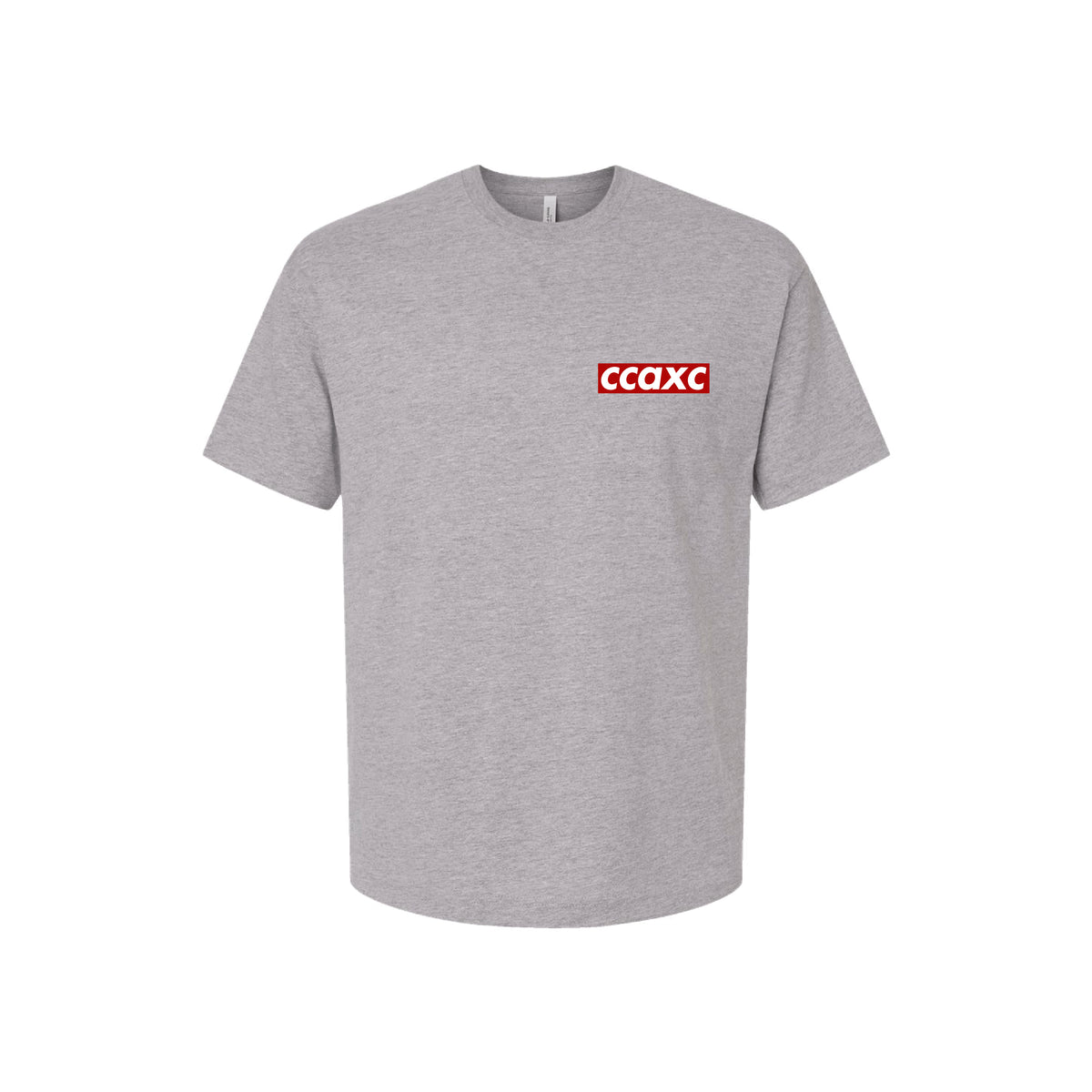 CCA Cross Country -CCAXC Unisex Heavyweight Tee (Athletic Grey)