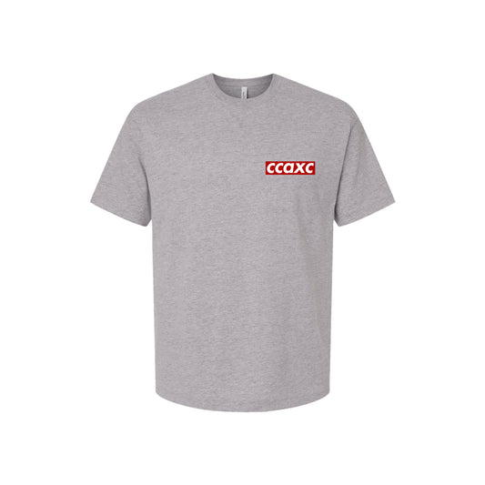 CCA Cross Country -CCAXC Unisex Heavyweight Tee (Athletic Grey)
