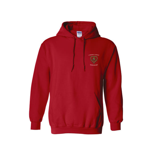 Cathedral Catholic Rugby - Dons LOVE Hoodie (Red)