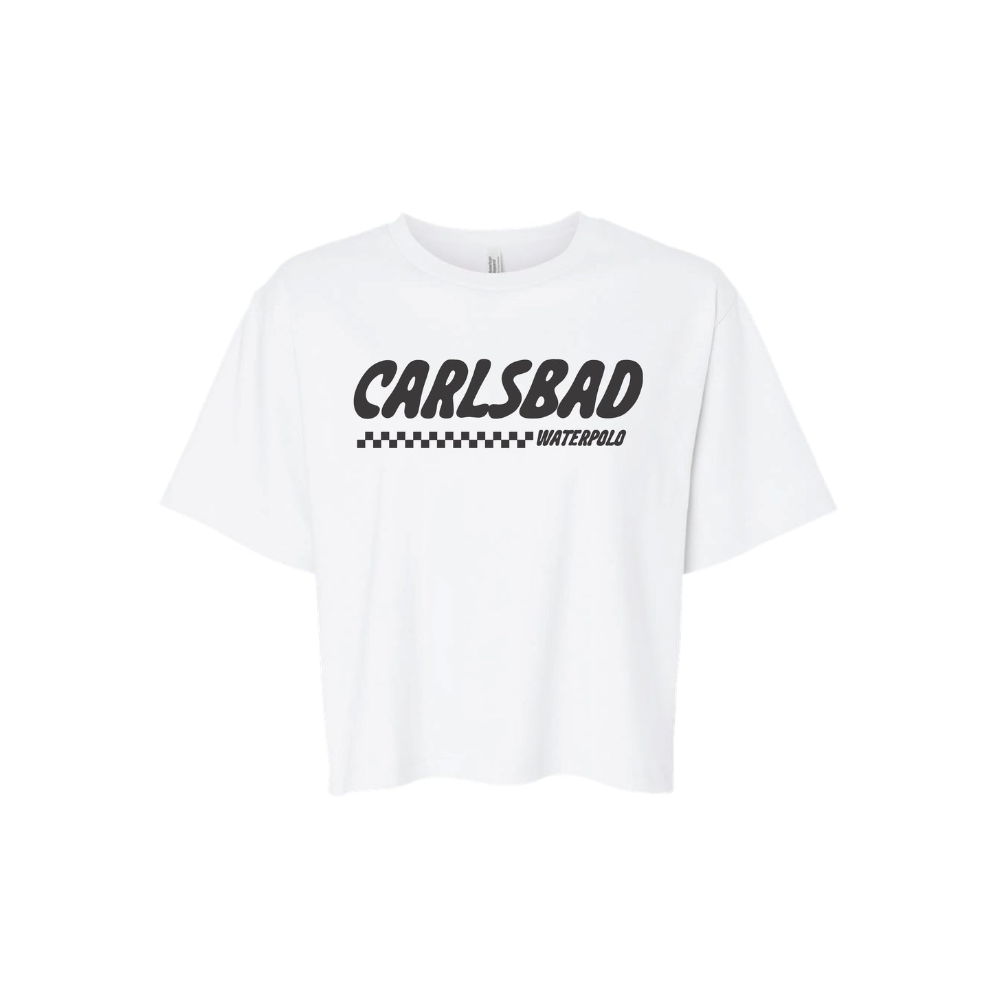 Carlsbad Water Polo Womens Check Boxy Tee