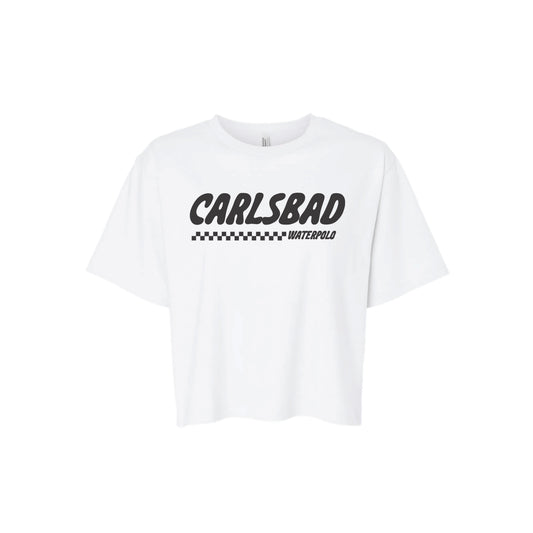 Carlsbad Water Polo Womens Check Boxy Tee