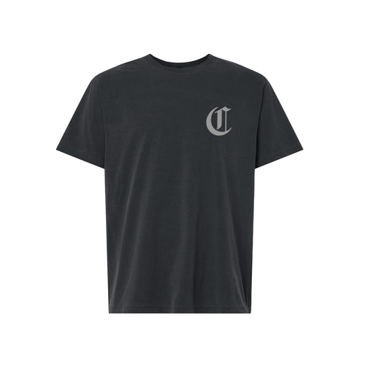 Carlsbad Water Polo Unisex "C" Tee- Washed Black