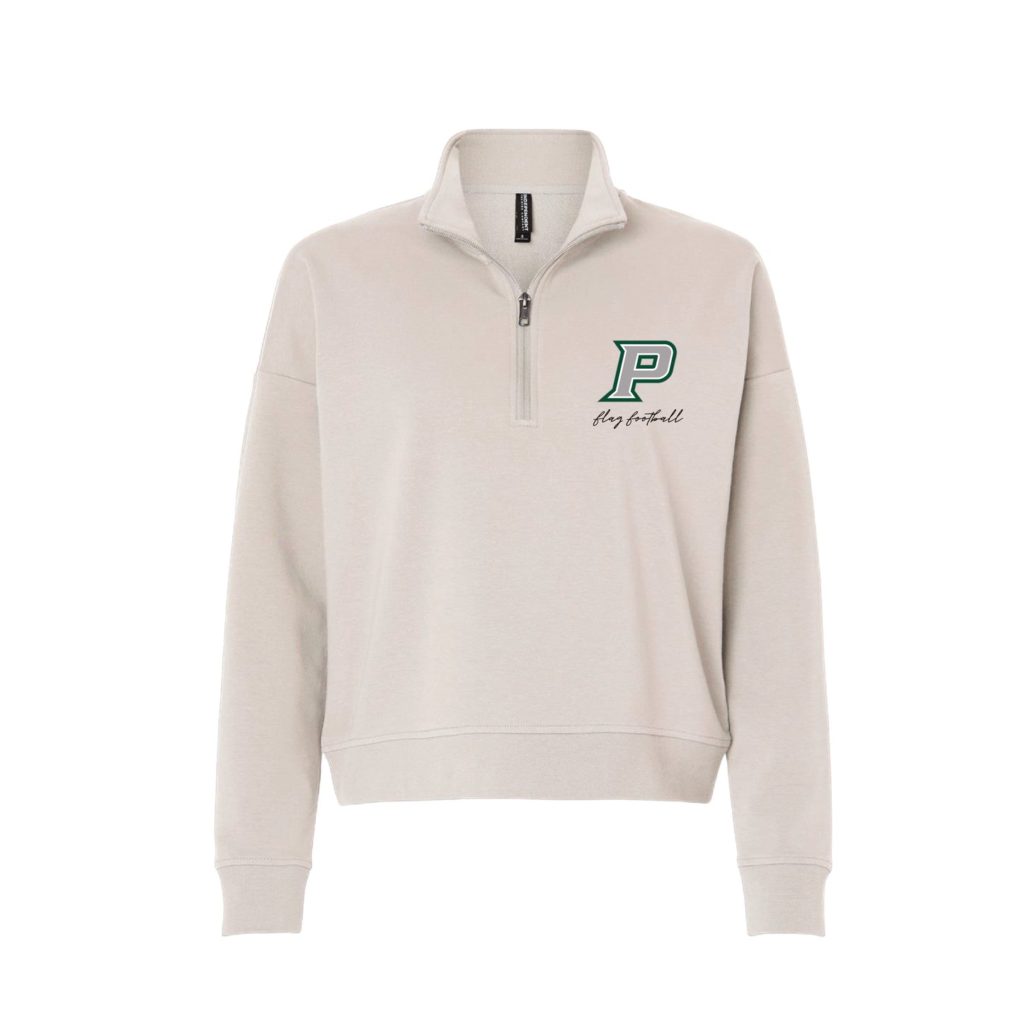 PHS Flag Football - Poway Ladies Quarterzip (Smoke)