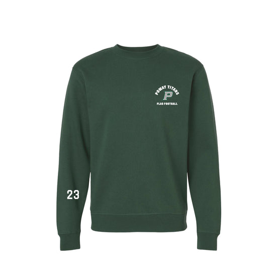 PHS Flag Football - Poway Unisex Crewneck (Alpine Green)