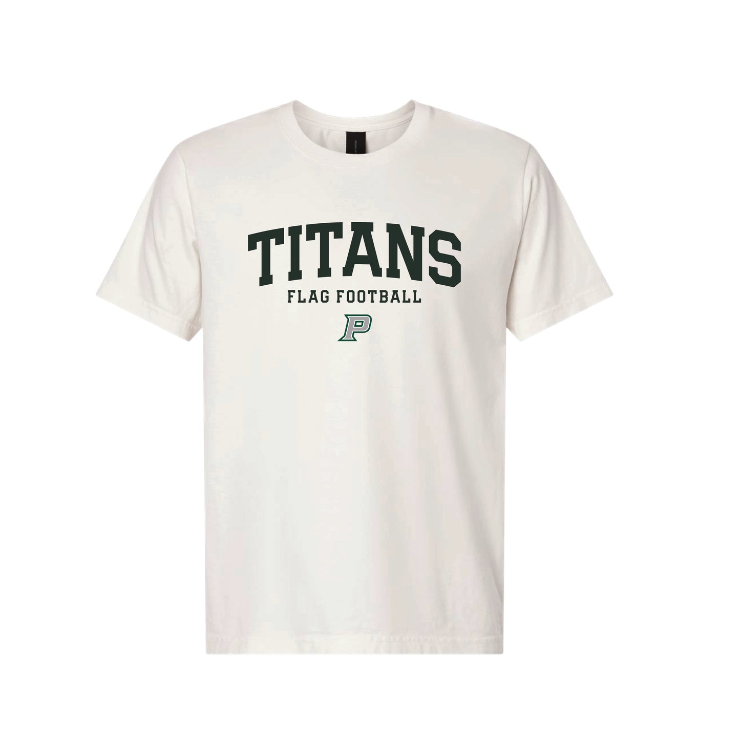 PHS Flag Football - P Titans Flag Football Unisex Tee (White)