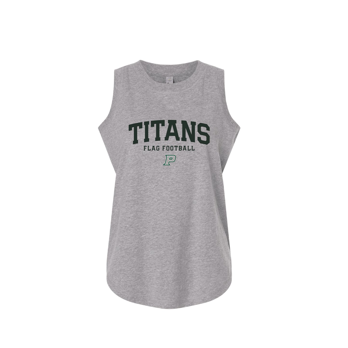 PHS Flag Football - P Titans Flag Football Ladies Tank (Grey)