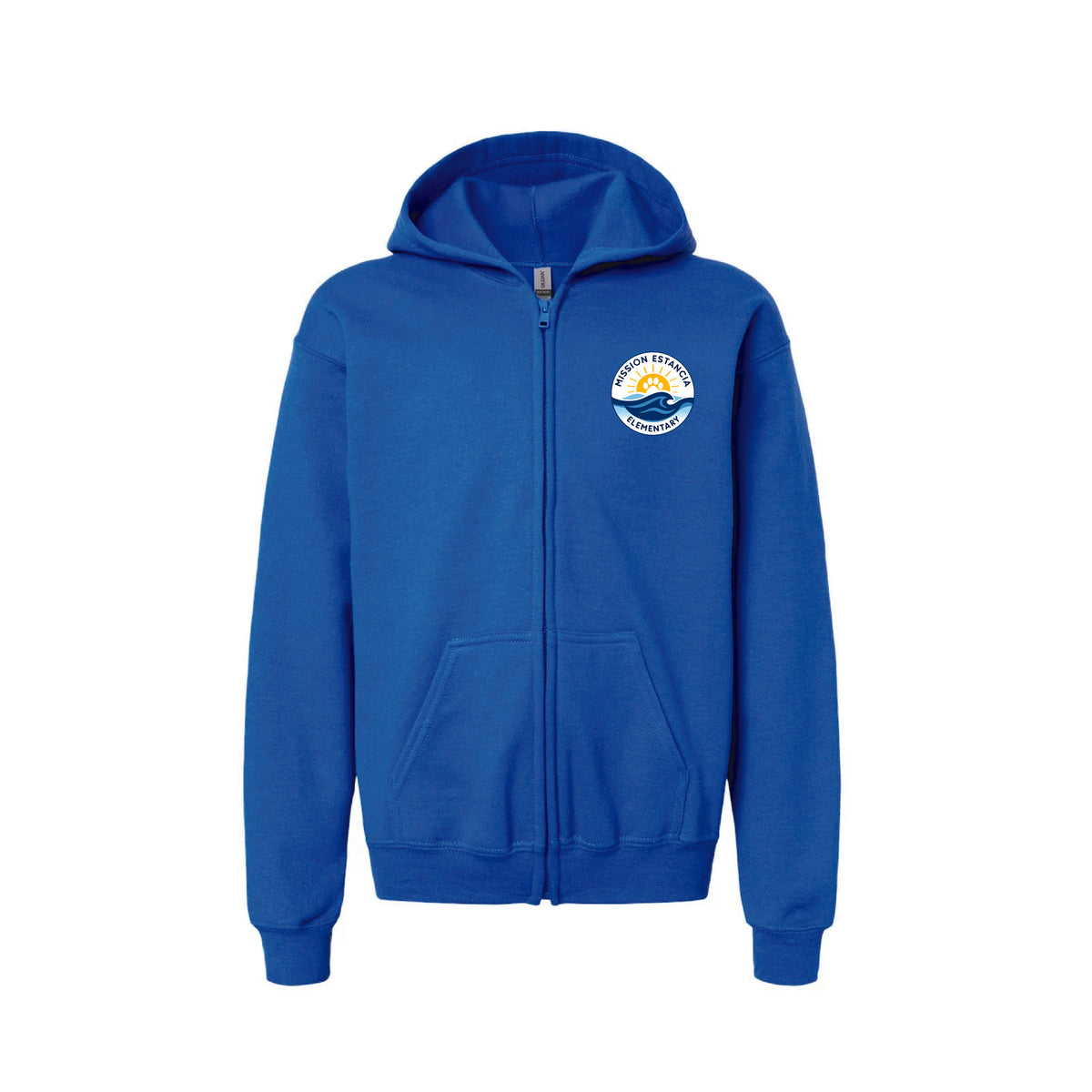 Mission Estancia Elementary Spiritwear 2026 Heavyweight ZIp Hoodie (Royal)